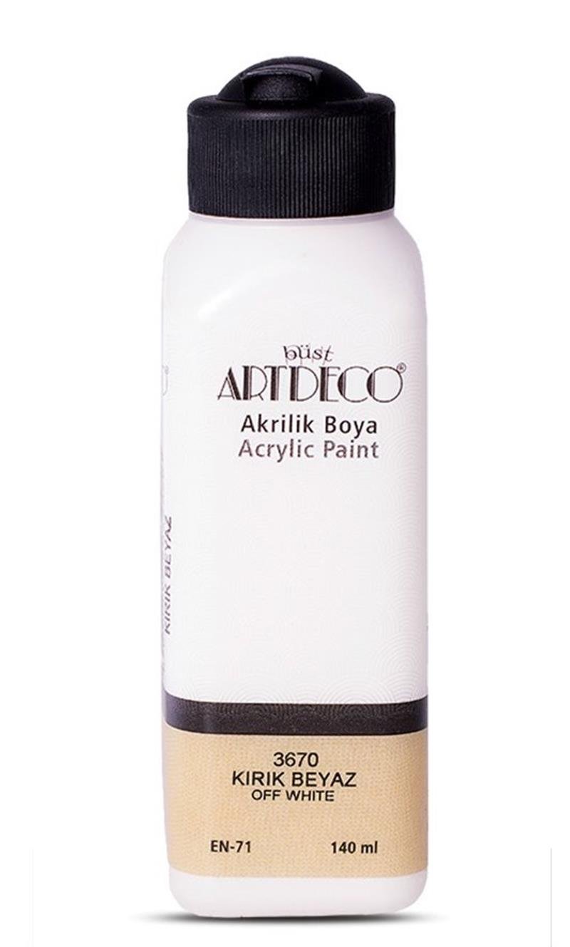 Artdeco Akrilik Boya 140ml Kırık Beyaz 3670