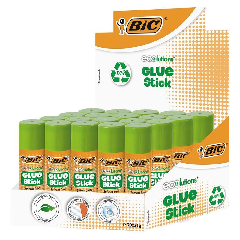 Bic Eco Solventsiz Stick Yapıştırıcı 21 gr. 20'li Kutu