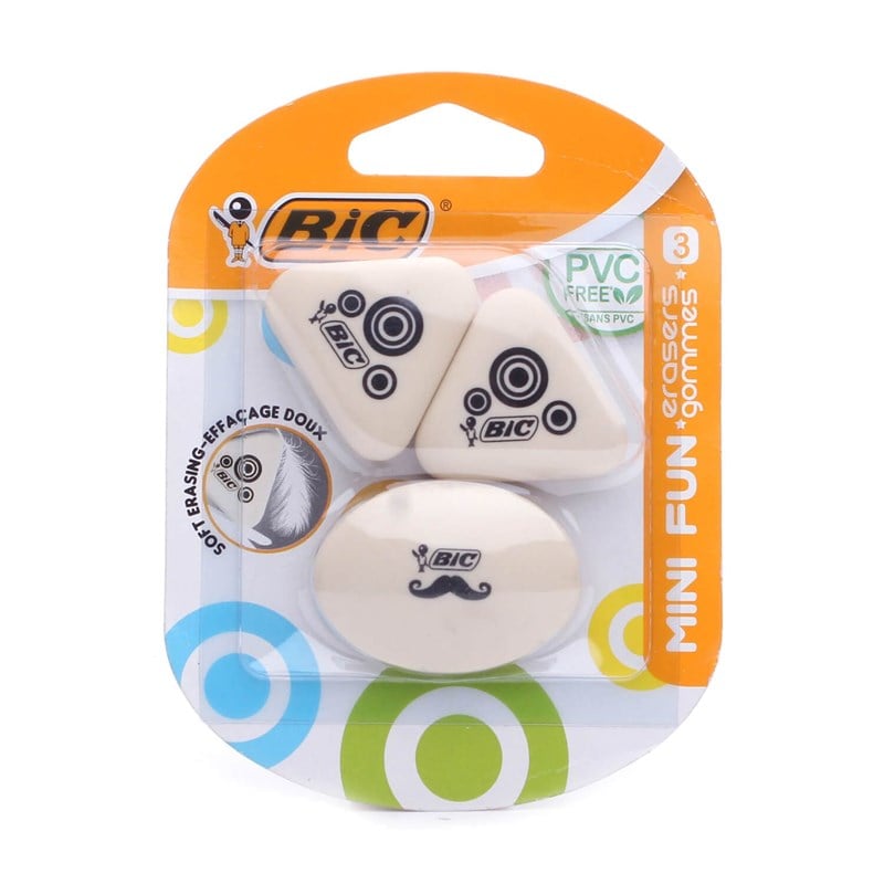 Bic Mini Fun Silgi 3 Lü Blister 927870
