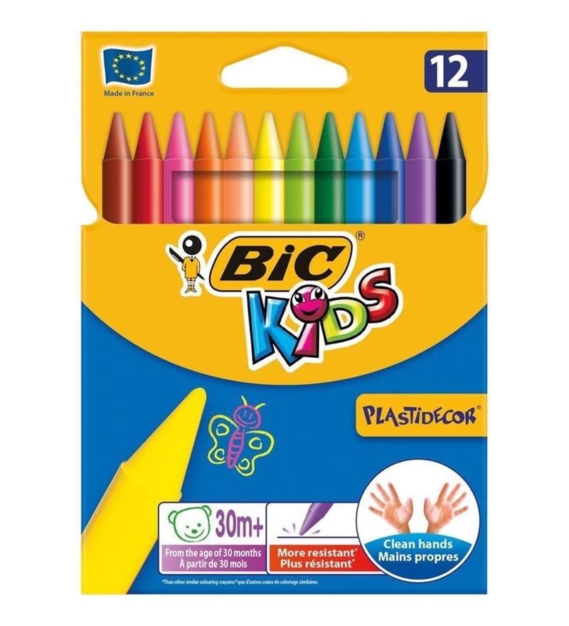 Bic Silinebilir Pastel Boya 12`li Kutu