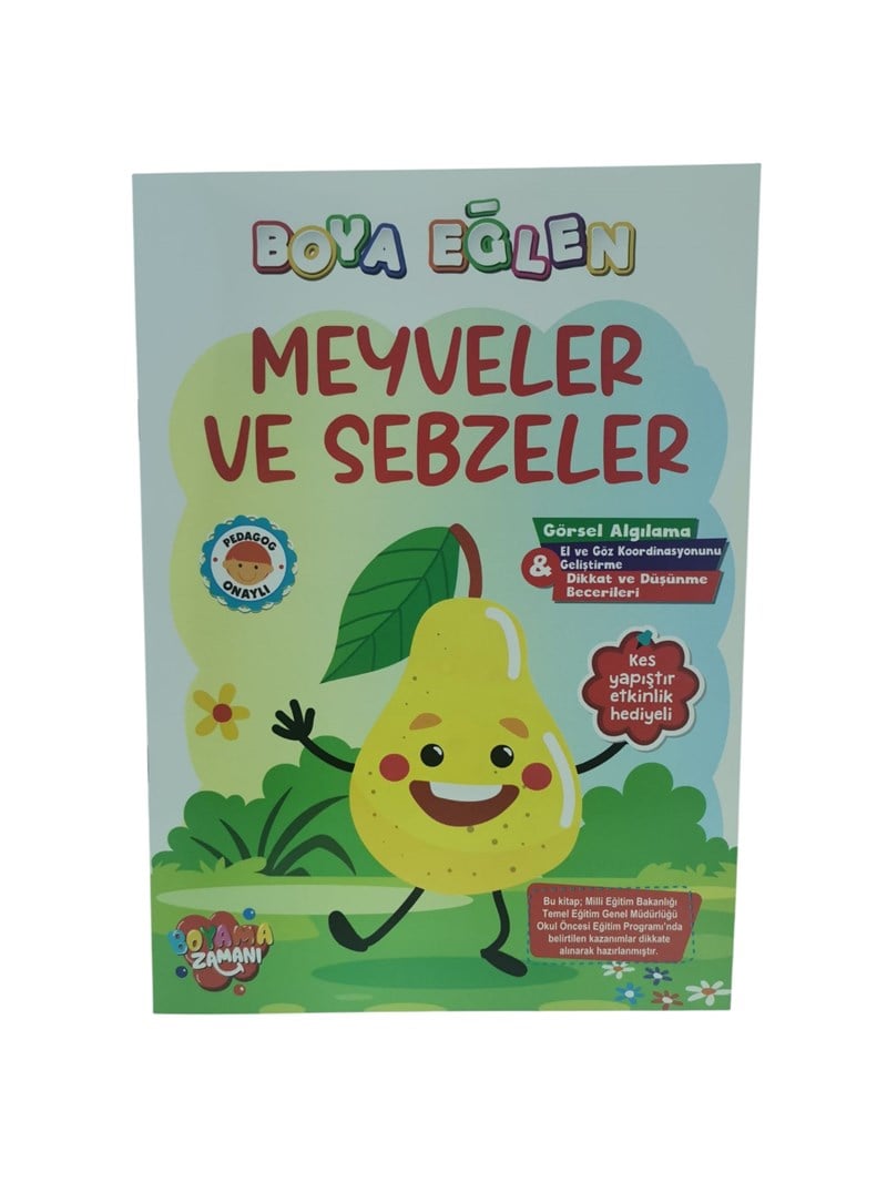 Boya Eğlen Boyama Meyveler ve Sebzeler