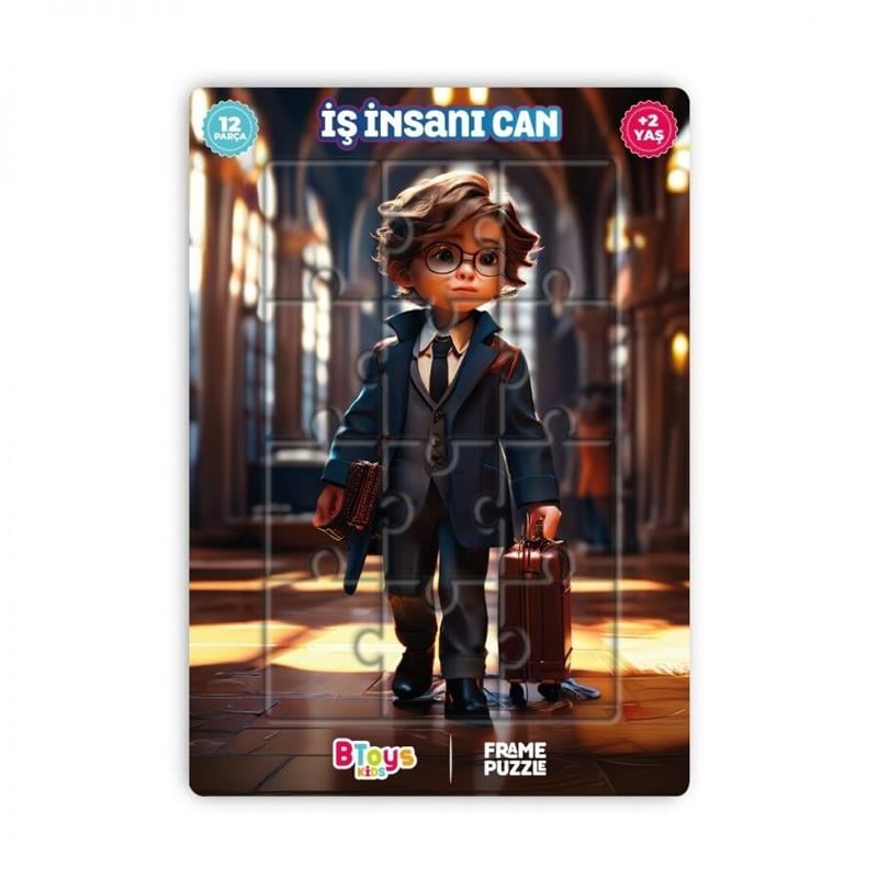 BTOYS KIDS 12 PARÇA PUZZLE İŞ İNSANI CAN