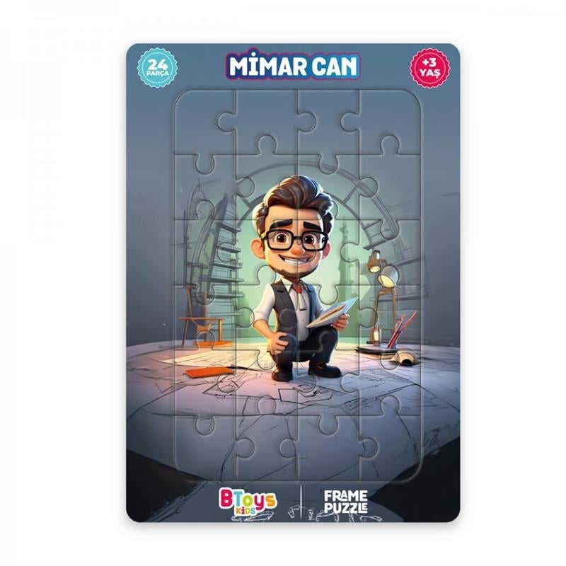 BTOYS KIDS 24 PARÇA PUZZLE MİMAR CAN