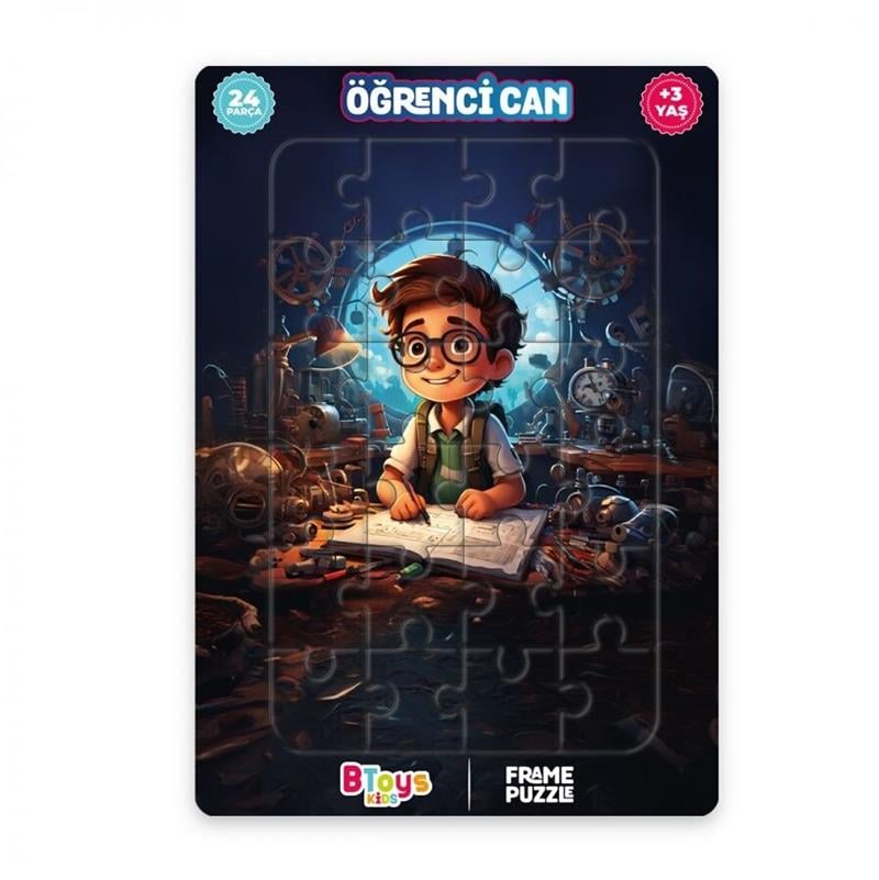 BTOYS KIDS 24 PARÇA PUZZLE ÖĞRENCİ CAN