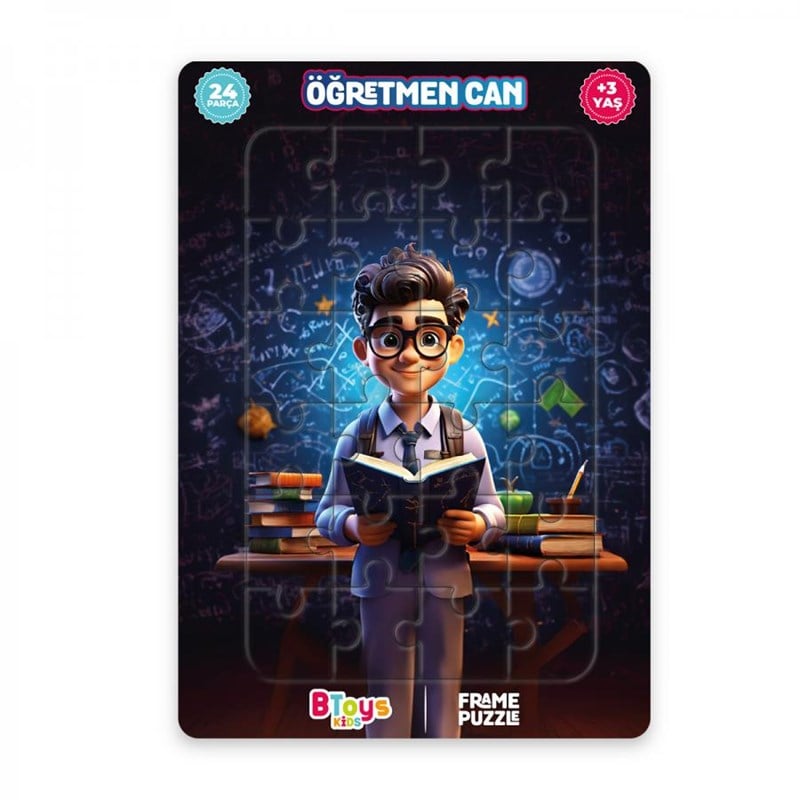 BTOYS KIDS 24 PARÇA PUZZLE ÖĞRETMEN CAN