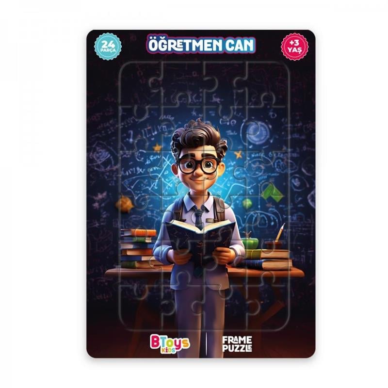 BTOYS KIDS 24 PARÇA PUZZLE ÖĞRETMEN CAN