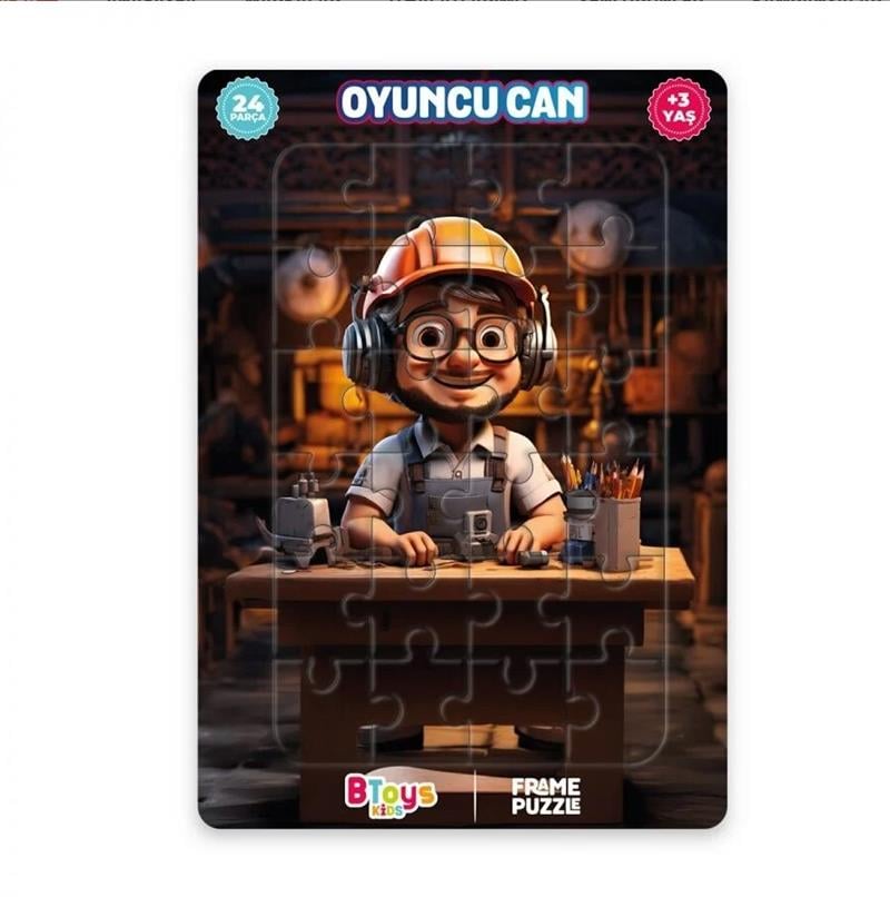 BTOYS KIDS 24 PARÇA PUZZLE OYUNCU CAN