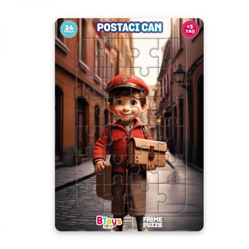 BTOYS KIDS 24 PARÇA PUZZLE POSTACI CAN