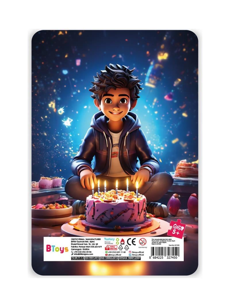 BTOYS KIDS 60 PARÇA PUZZLE CANIN DOĞUM GÜNÜ 9111