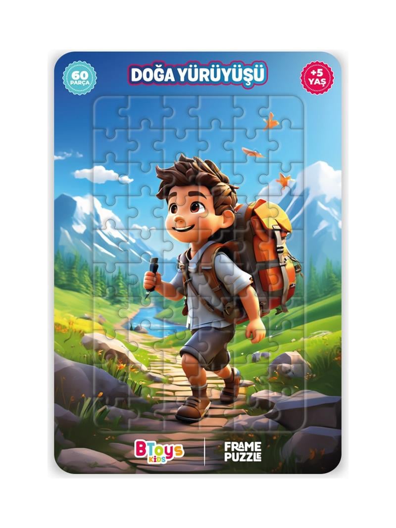 BTOYS KIDS 60 PARÇA PUZZLEDOĞA YÜRÜYÜŞÜ 9109