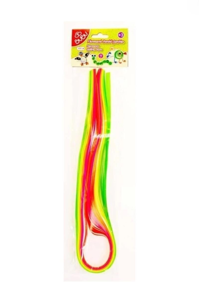 Bu-Bu Floresanlı Renkli Şerit 1x75cm 75gr