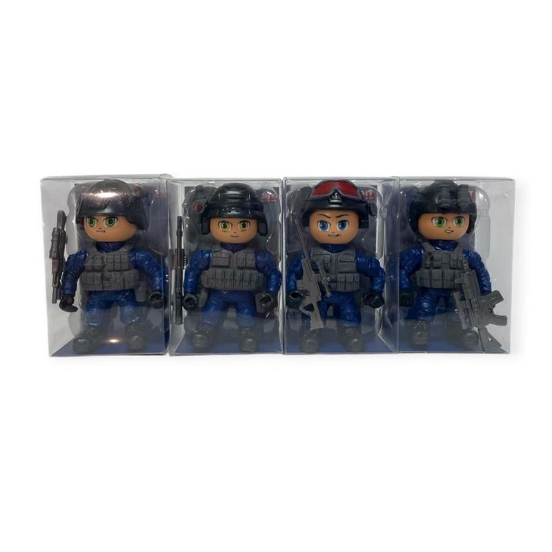 C Toys 8cm Special Police Collect Them All 4'lü Set