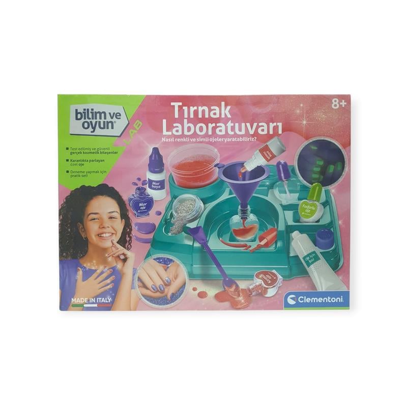 Clementoni Tırnak Laboratuvarı Bilim ve Oyun Seti 
