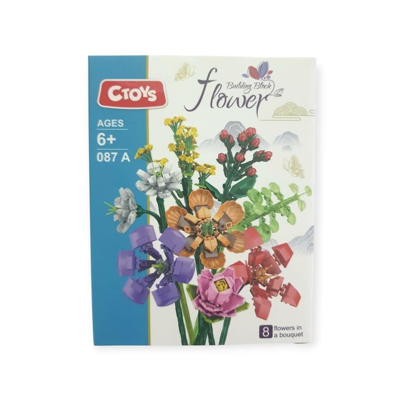 Ctoy Building Block Flower 8'li Paket