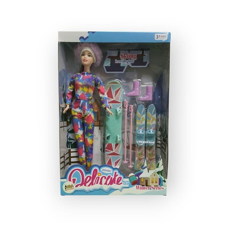 DELİCATE KIŞ SERİSİ KAYAKÇI BEBEK SETİ 