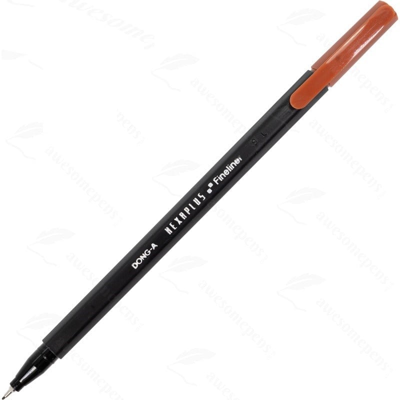 DONG-A Hexaplus Fineliner Kahverengi Fiber Uçlu 12 Adet