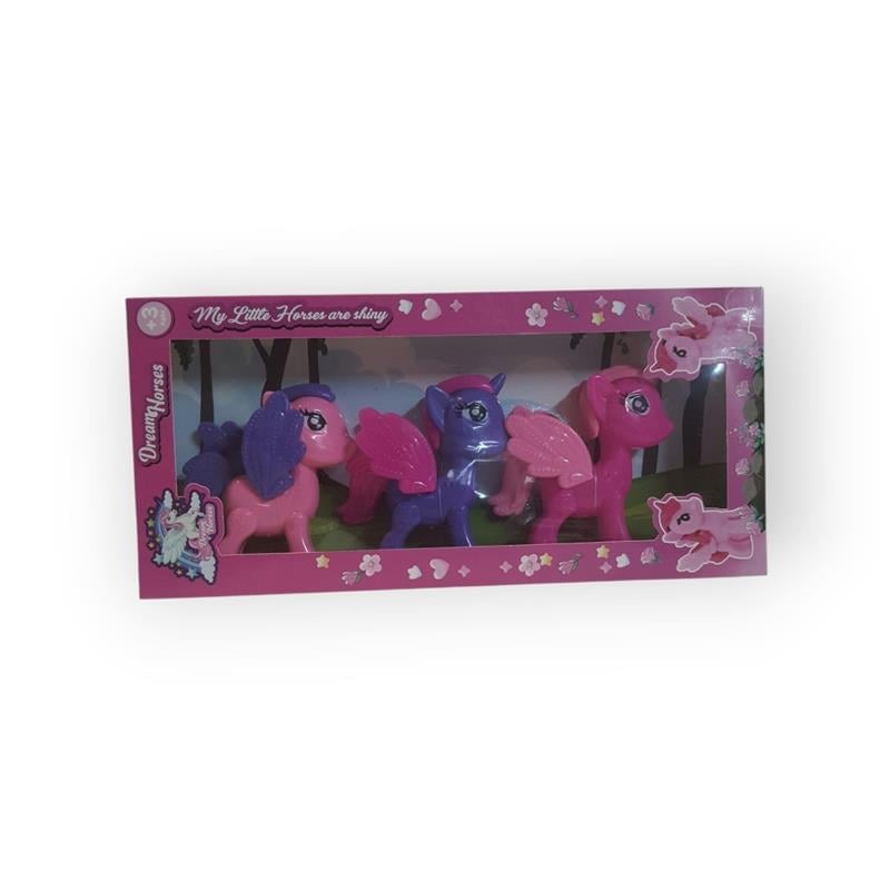 DREAM HORSES KANATLI MİDİLLİ OYUN SETİ 3'LÜ AT 