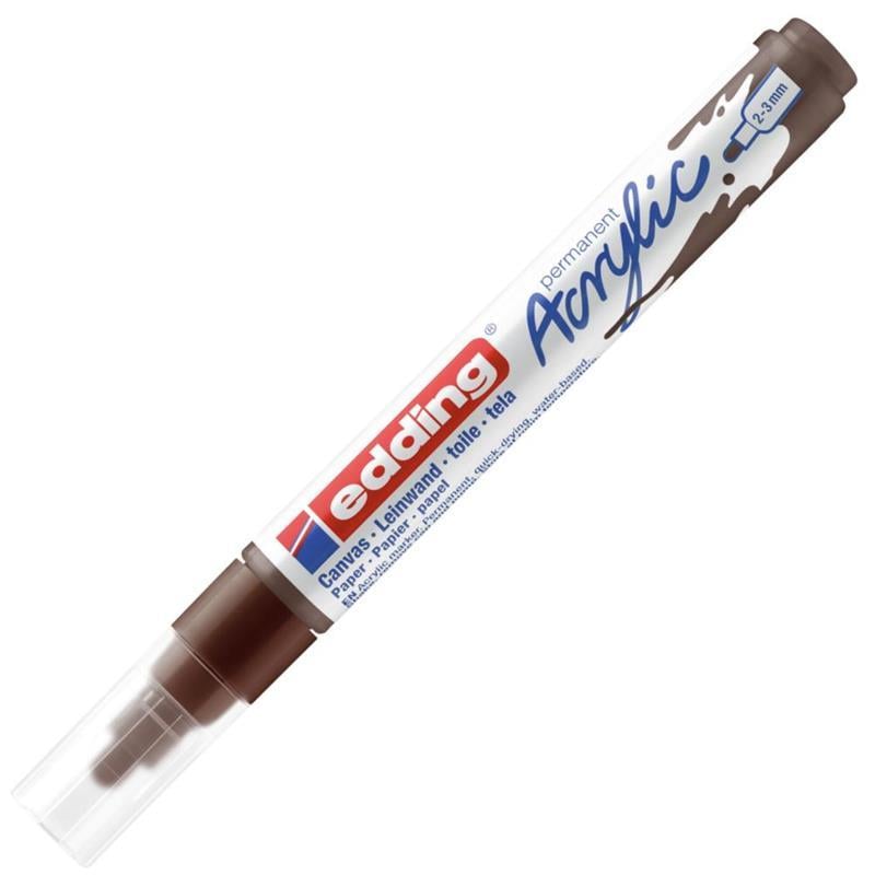 Edding Akrilik Kalem ED5100 Orta Uçlu Çikolata Kahvesı 23 mm Yuvarlak Uç