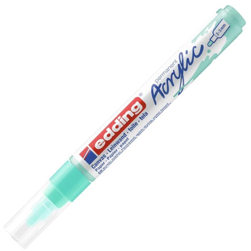 Edding Akrilik Kalem ED5100 Orta Uçlu Parlak Turkuaz 23 mm Yuvarlak Uç