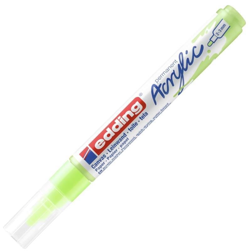 Edding Akrilik Kalem ED5100 Orta Uçlu Pastel Yeşil 23 mm Yuvarlak Uç