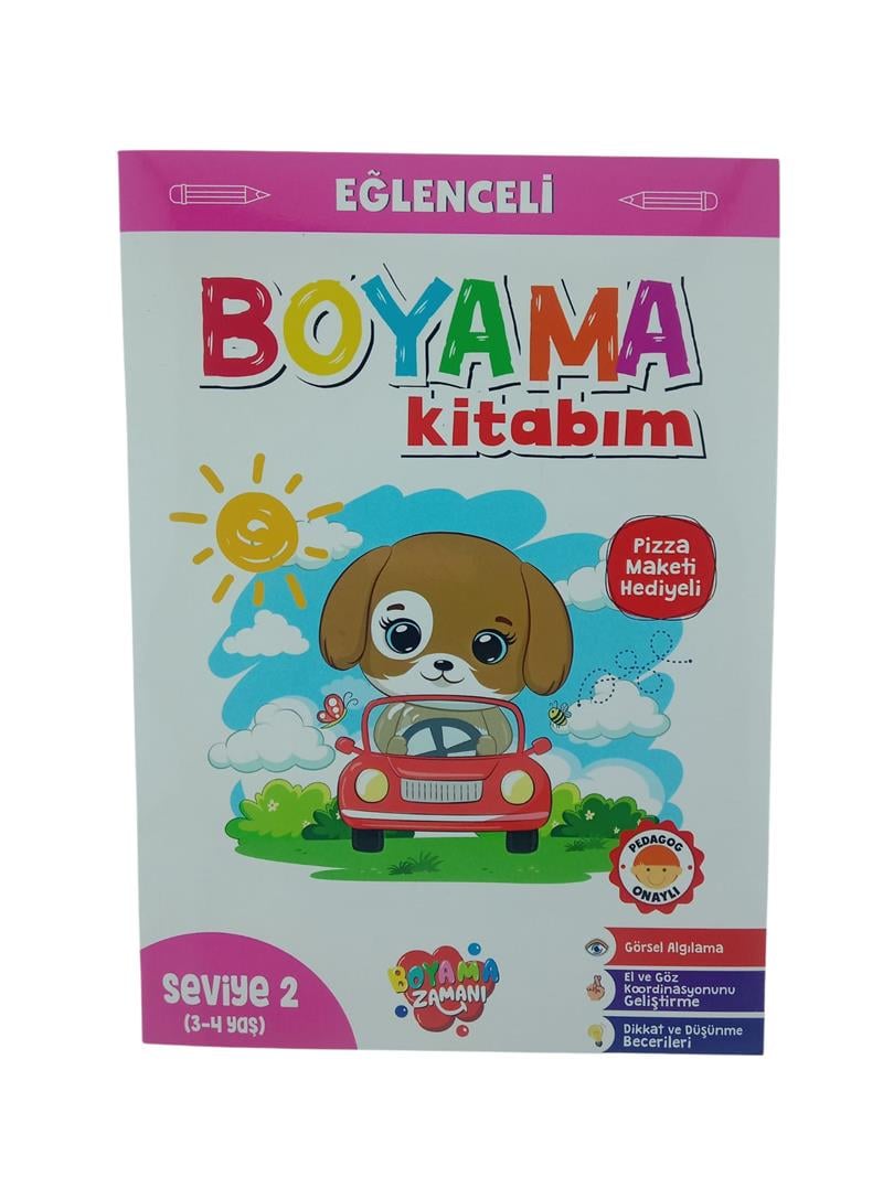 Eğlenceli Boyama Kitabım Seviye 2 3 Kareli Yaş