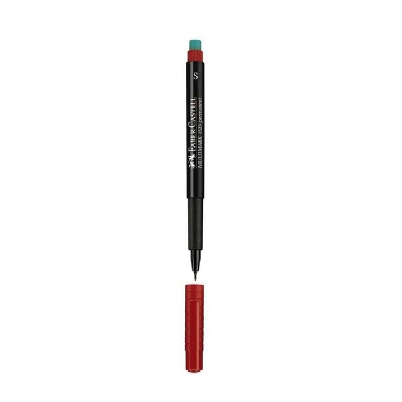 Faber Castell Permanent Asetat Kalem Kırmızı (S) 10'lu Kutu