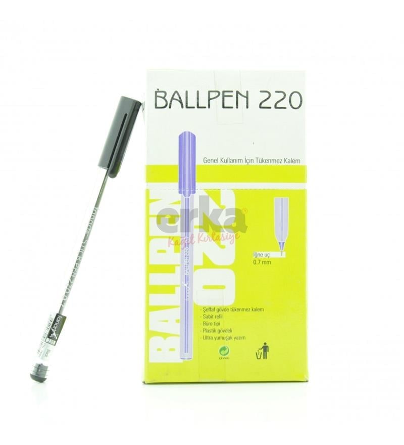 Fanart Tükenmez 220 Ballpen Siyah 50'li Paket