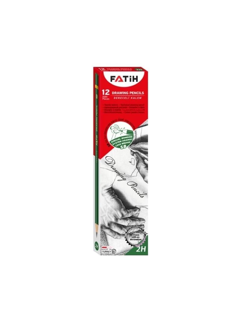 Fatih 2H Dereceli Kurşun Kalem 12'li Kutu