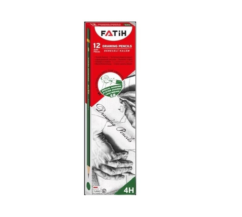 Fatih 4H Dereceli Kurşun Kalem 12'li Kutu