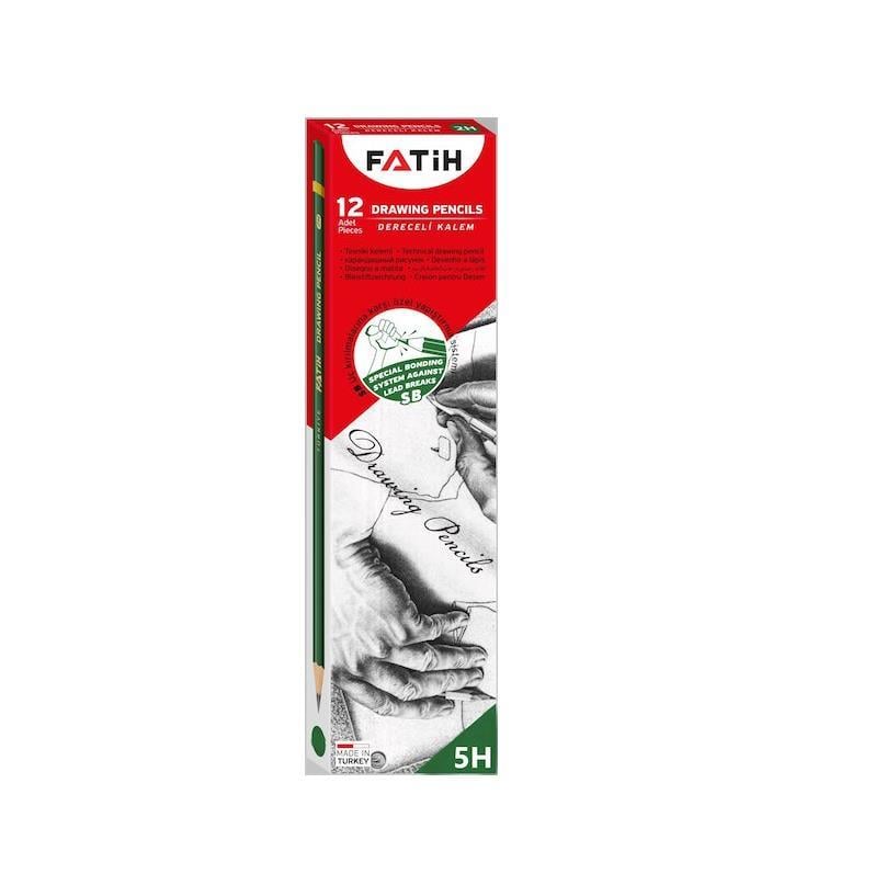 Fatih 5H Dereceli Kurşun Kalem 12'li Kutu