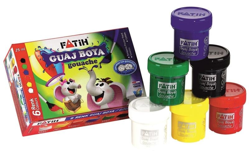Fatih 6 Renk 25ml Guvaş Boya