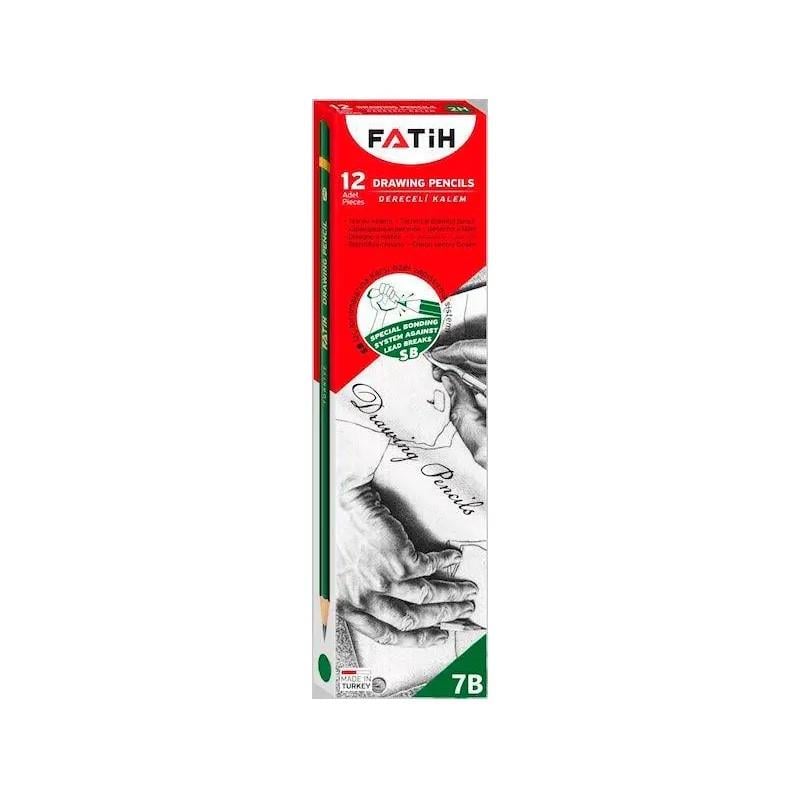 Fatih 7B Dereceli Kurşun Kalem 12'li Kutu