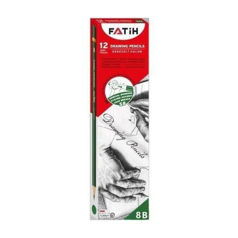 Fatih 8B Dereceli Kurşun Kalem 12'li Kutu