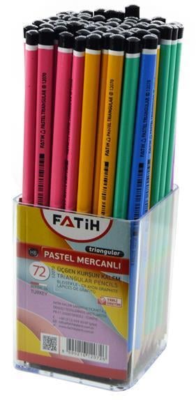 Fatih Kurşun Kalem Mercanlı 12070 Pastel 72'li Paket