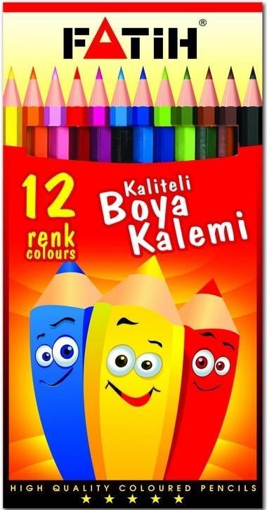 Fatih Kuru Boya 12 Renk Tam Boy