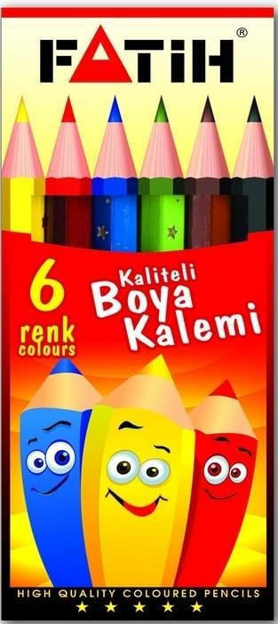 Fatih Kuru Boya 6 Renk Yarım Boy