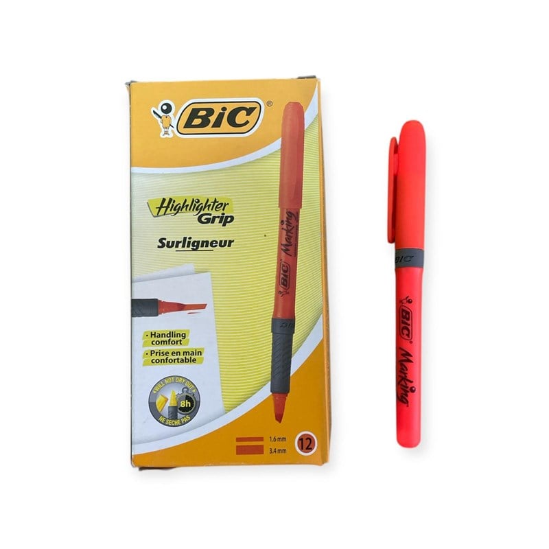 Fosforlu Kalem- Marking Highlighter Grip Turuncu 12'li Kutu