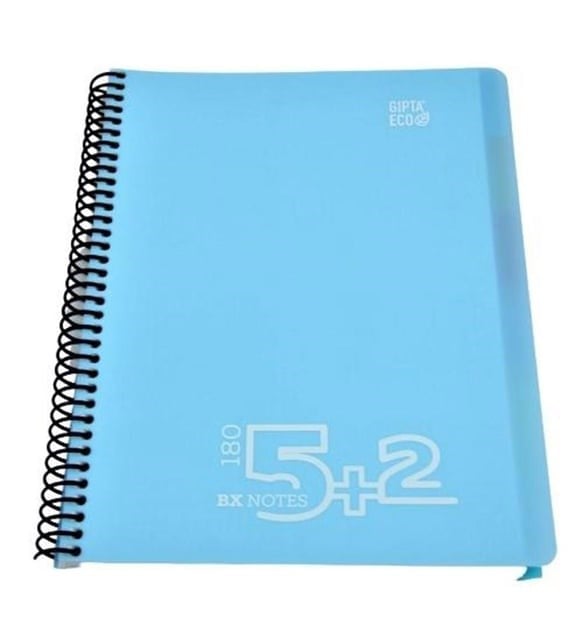 Gıpta Bx Notes Defter Spiralli Plastik Kapak A4 180 Yaprak 5+2 Seperatörlü 