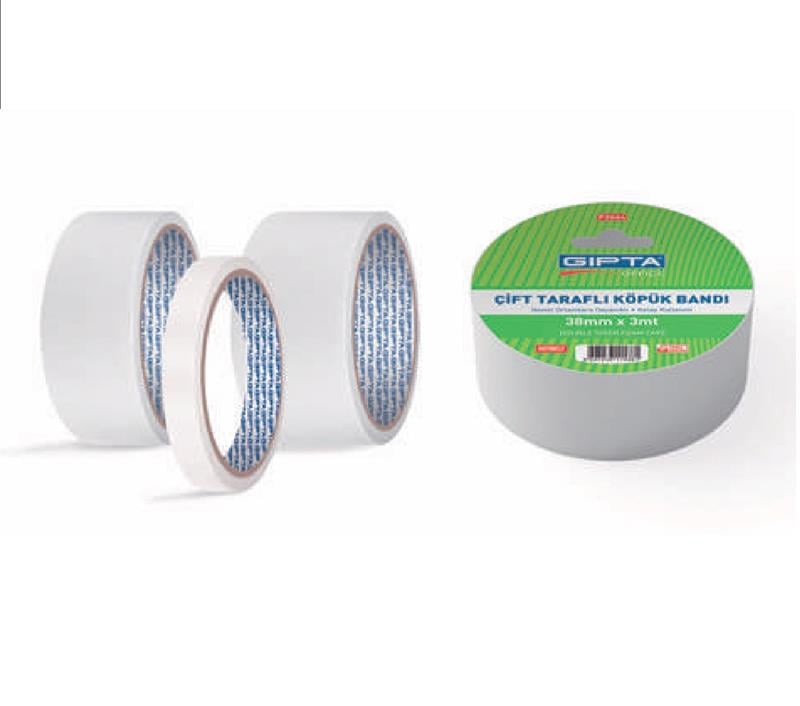 Gıpta Montaj Bandı Çift Taraflı Köpük Bant 15 mm x 3 mt