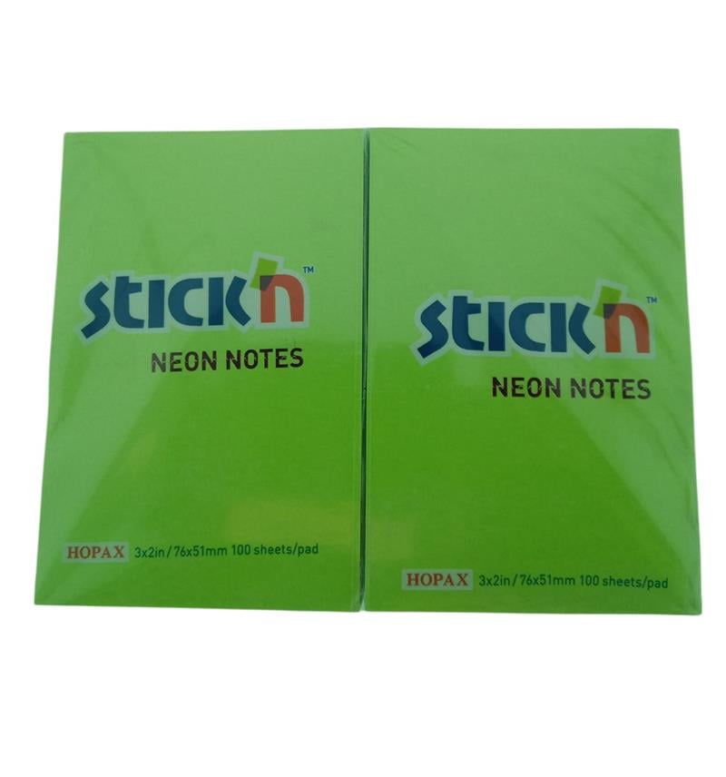 Gıpta Stick'n Post-it Neon Yeşil 76x51 100 yp 12'li Paket