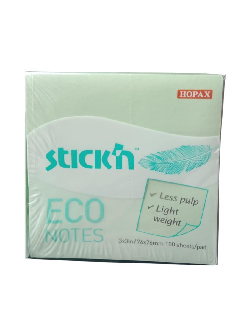 Gıpta Stick'n Post-it Pastel Yeşil 76x76 100 yp 12'li Paket