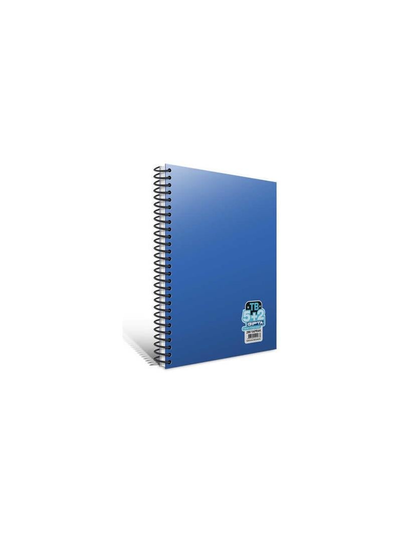 Gıpta Tb Spiralli Seperatörlü Plastik Kapak Defter A4 280 Yaprak 5+2