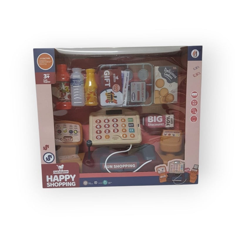 HAPPY SHOPPİNG OYUNCAK YAZAR KASA VE MARKET SETİ 