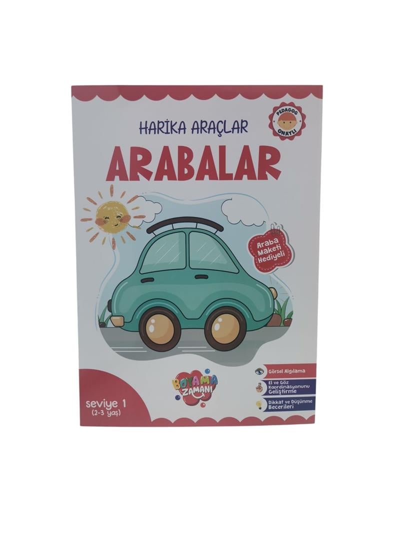 Harika Araçlar Arabalar Seviye 1 2-3 Yaş