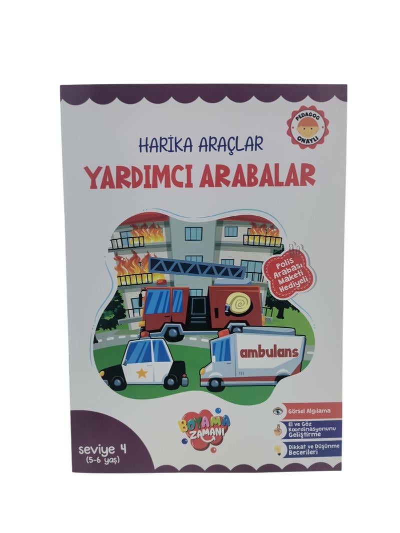 Harika Araçlar Yardımcı Arabalar Seviye 4 5-6 Yaş