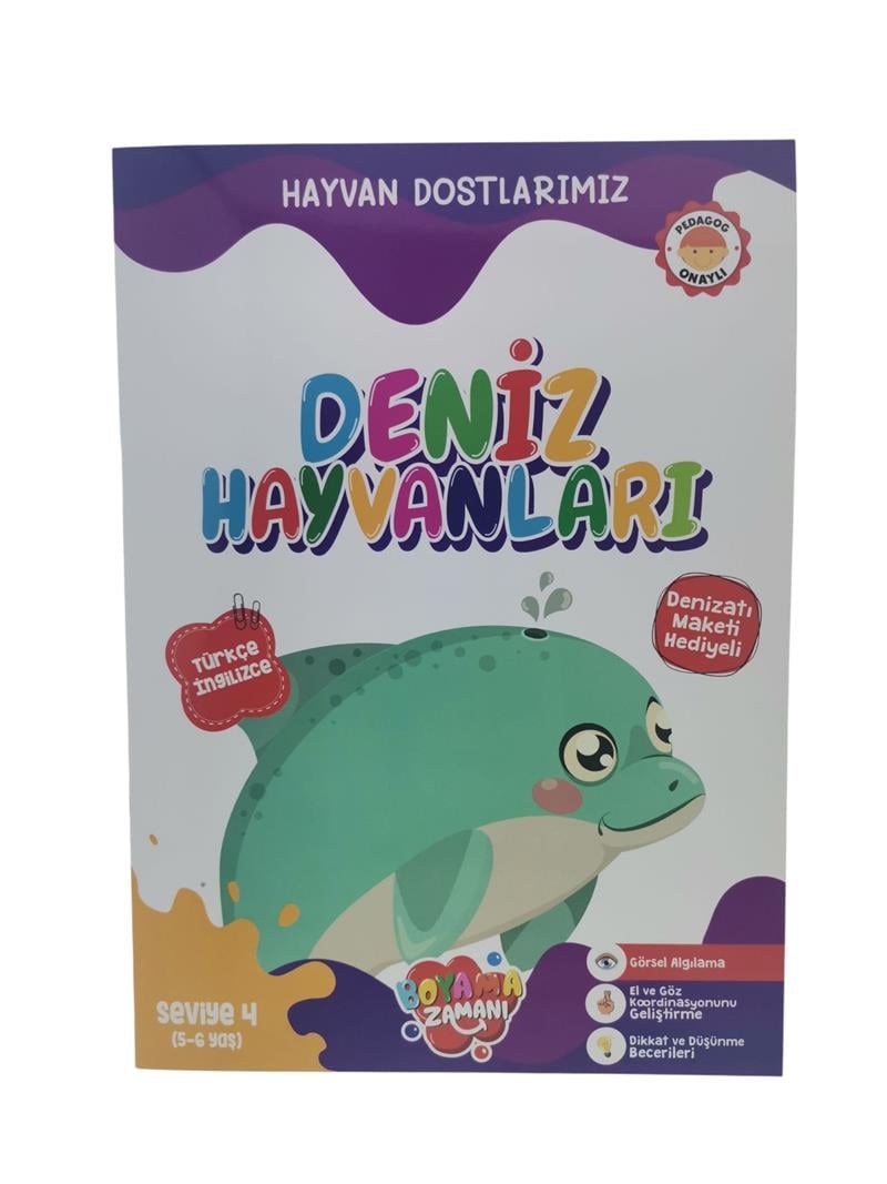 Hayvan Dostlarımız Deniz Hayvanları Seviye 4 5-6 Yaş