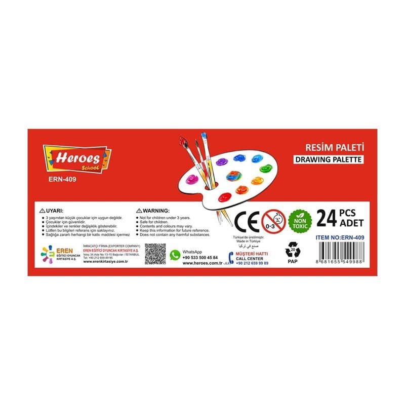 HEROES ERN-409 RESİM PALETİ