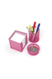 İnox Ofis Seti 3’lü Pembe
