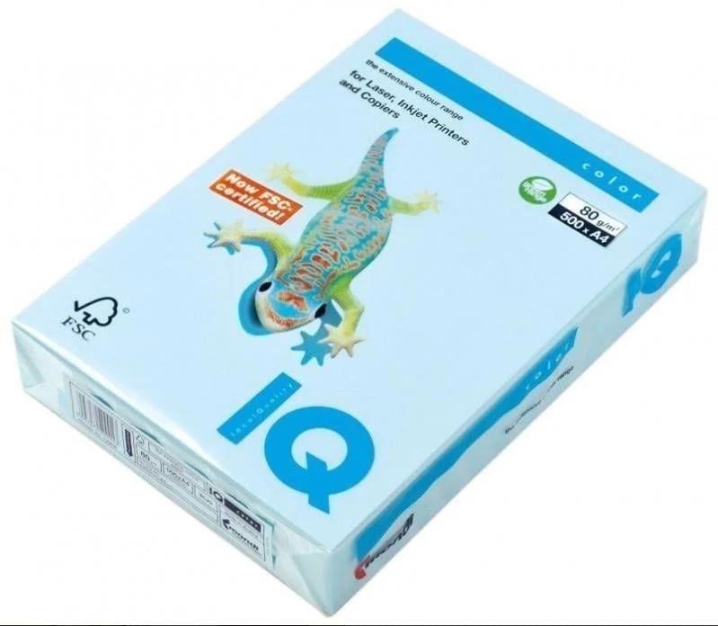 IQ NE1331-BL29 Renkli Kağıt A4 80gr Açık Mavi 500'lü Paket