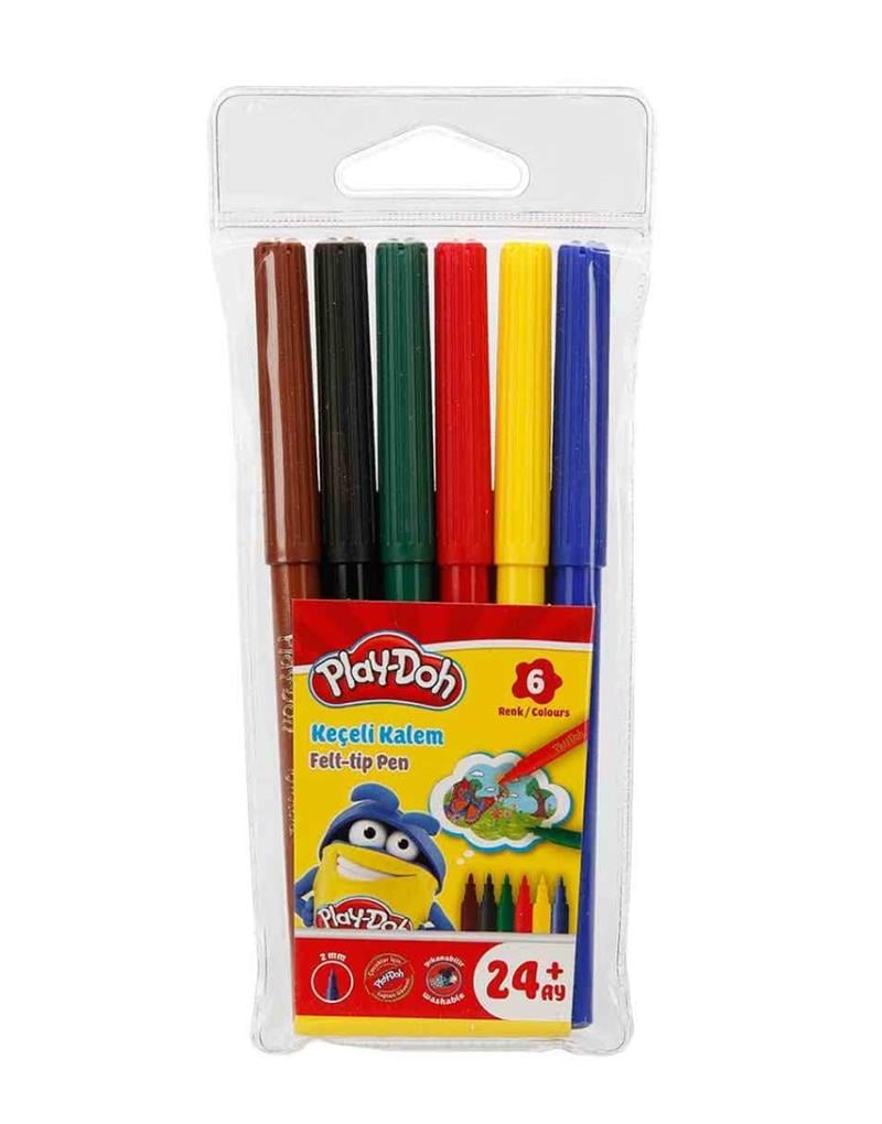 Keçeli Kalem- Play-doh 2 Mm. 6 Renk (pvc)